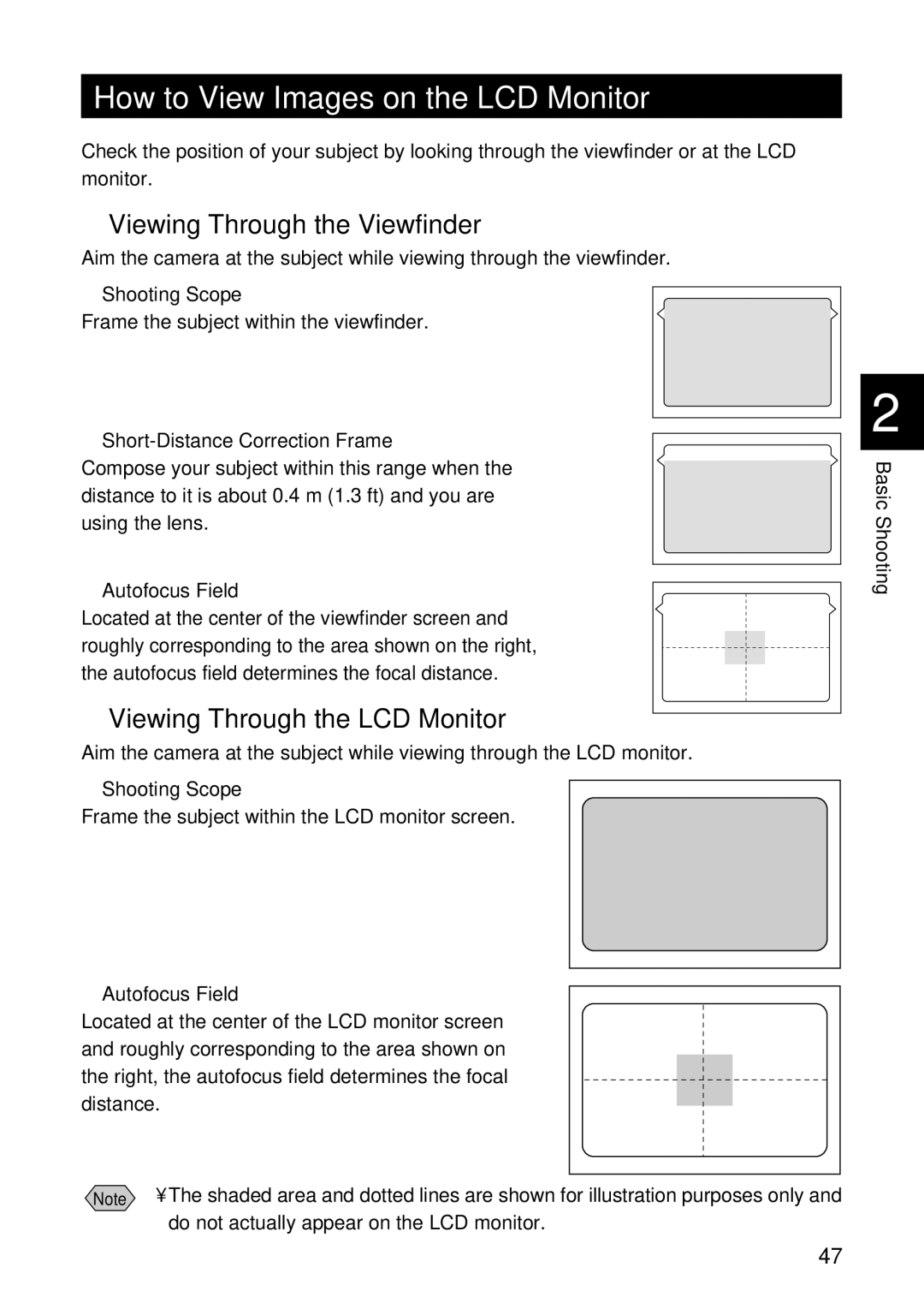 Ricoh RDC-5300 How to View Images on the LCD Monitor, Viewing Through the Viewfinder, Viewing Through the LCD Monitor 