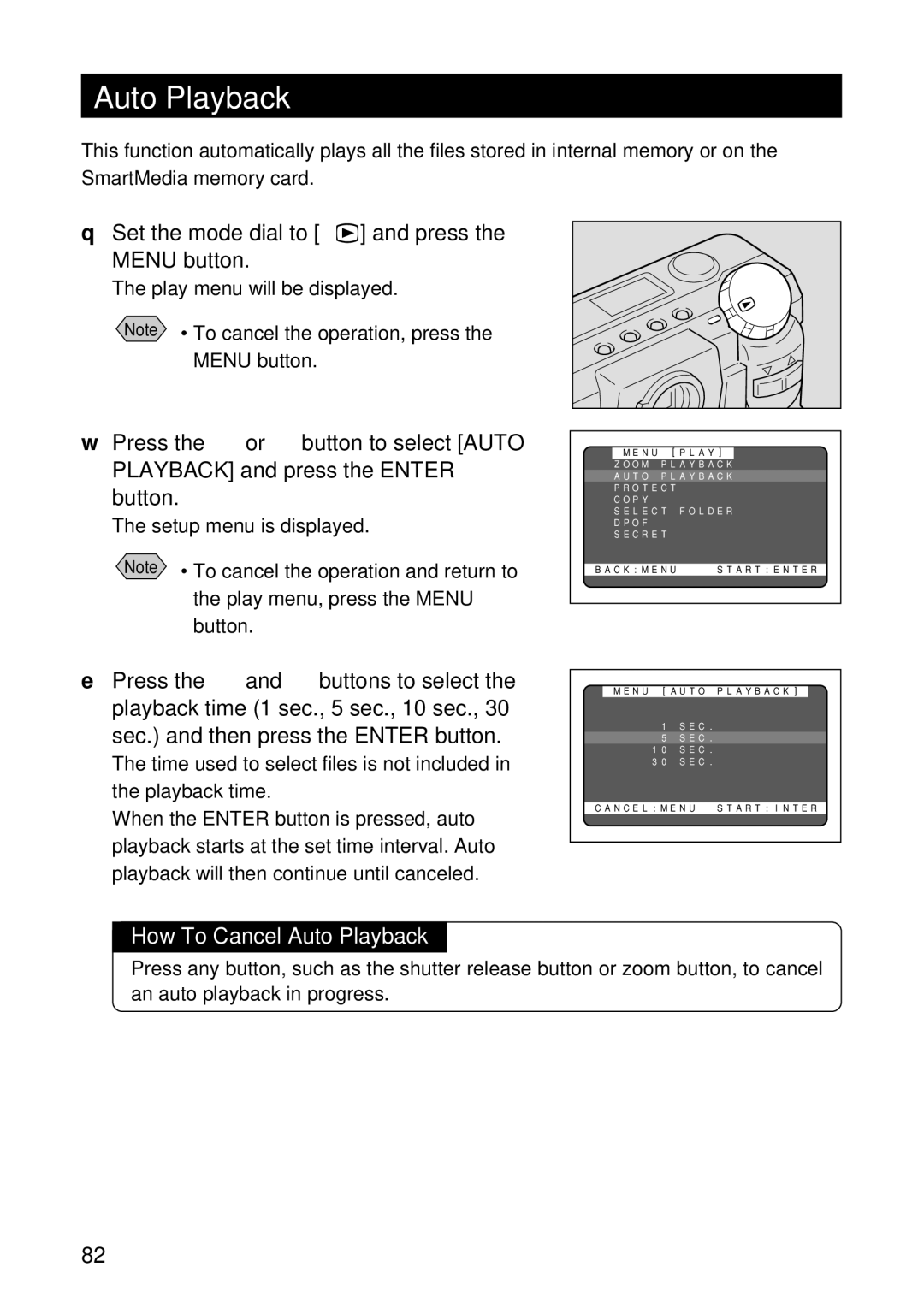 Ricoh RDC-5300 manual How To Cancel Auto Playback 