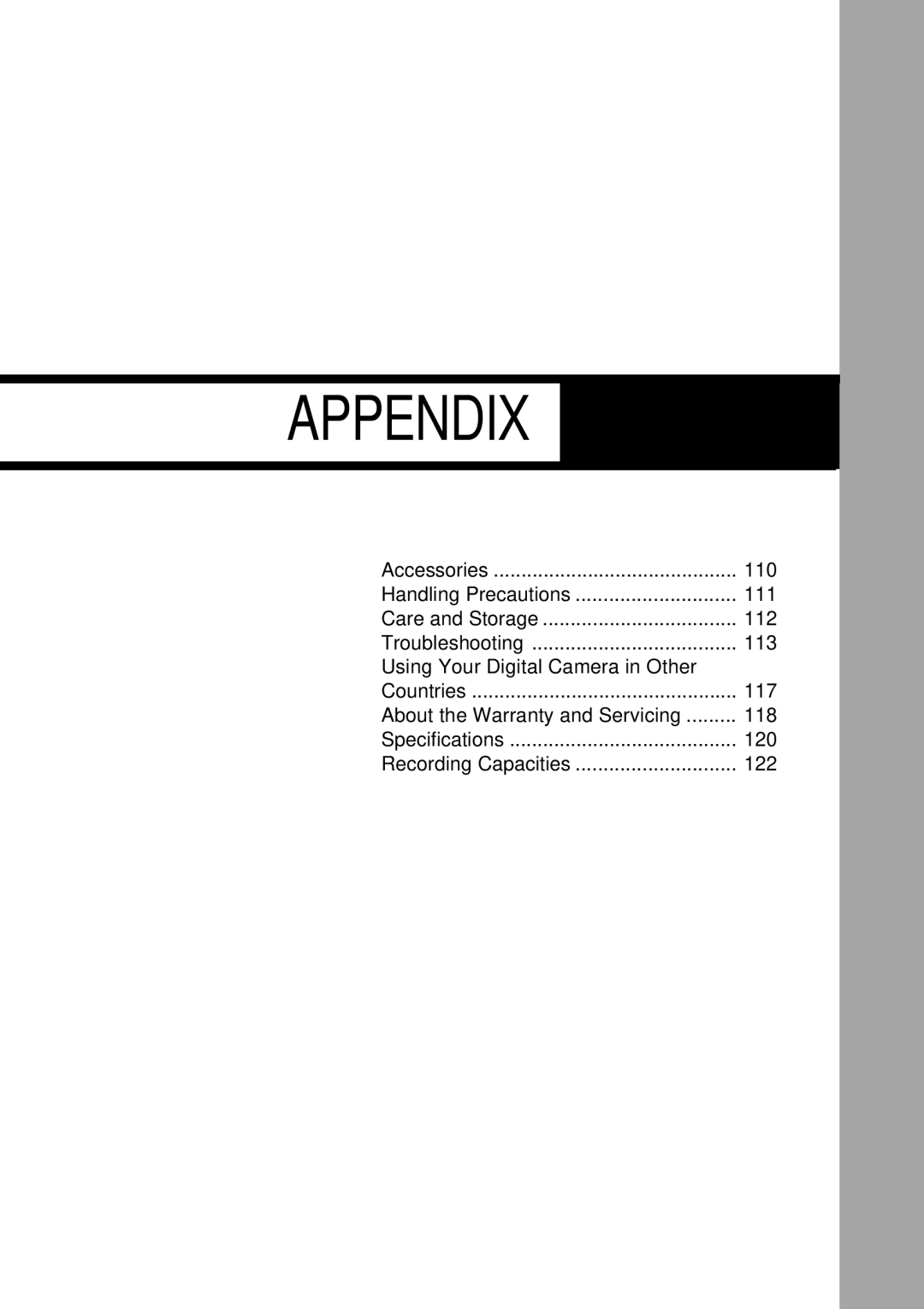 Ricoh RDC-7 manual Appendix 