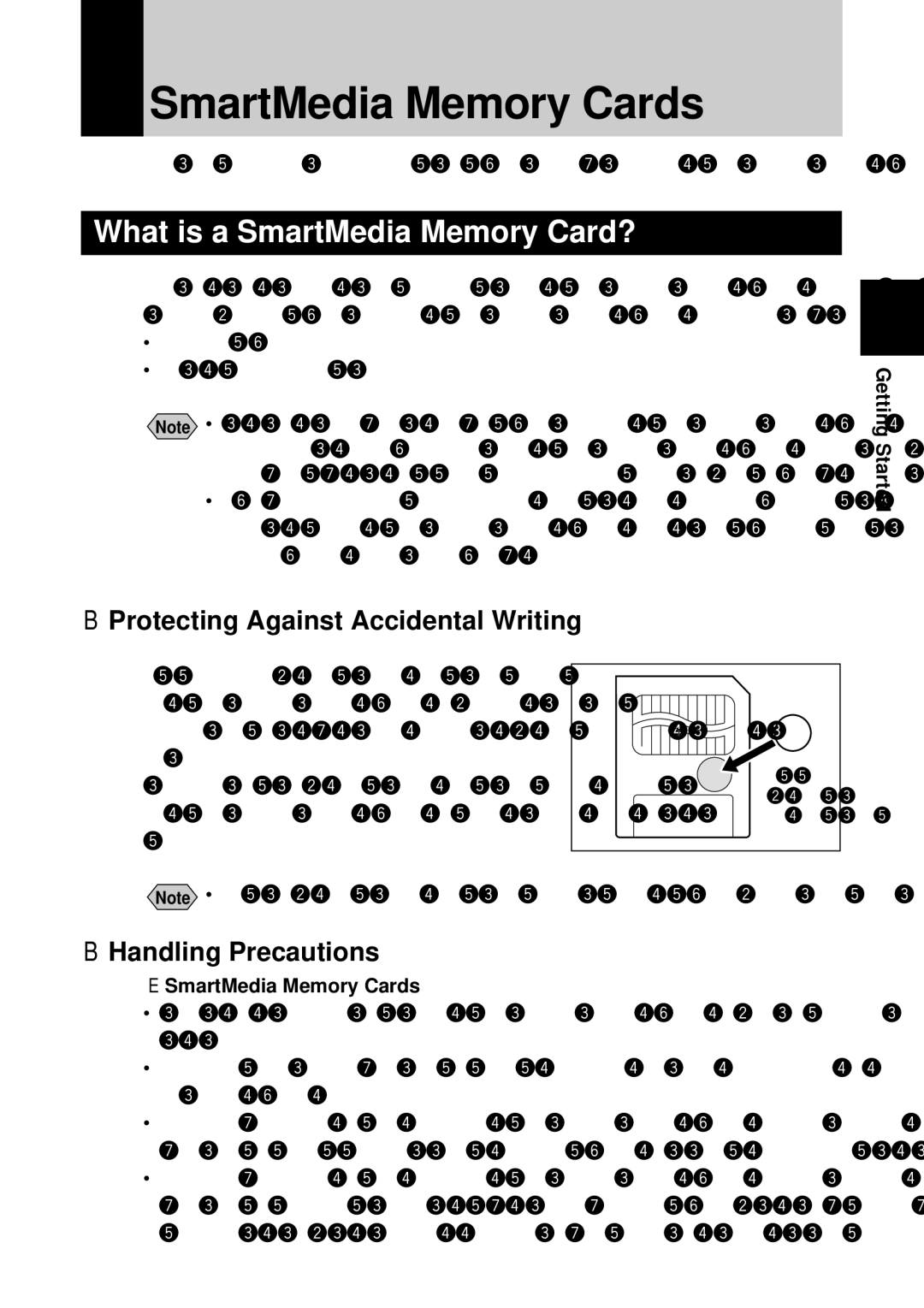 Ricoh RDC-7 manual SmartMedia Memory Cards, What is a SmartMedia Memory Card?, Protecting Against Accidental Writing 