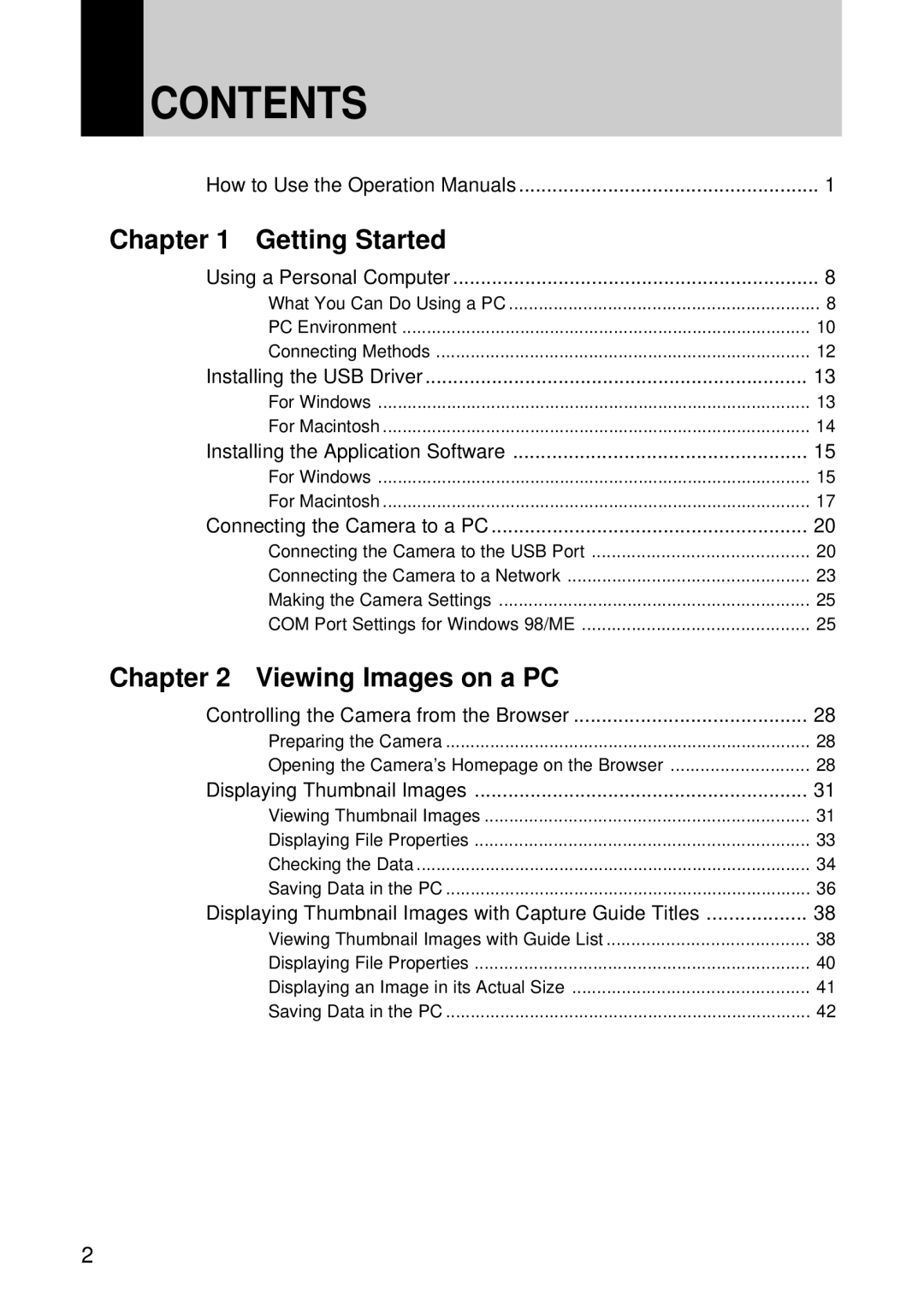 Ricoh RDC-i500 manual Contents 