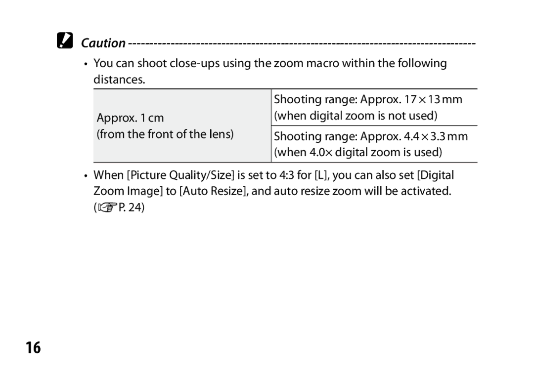 Ricoh S10 24-72MM F2.5-4.4VC instruction manual 