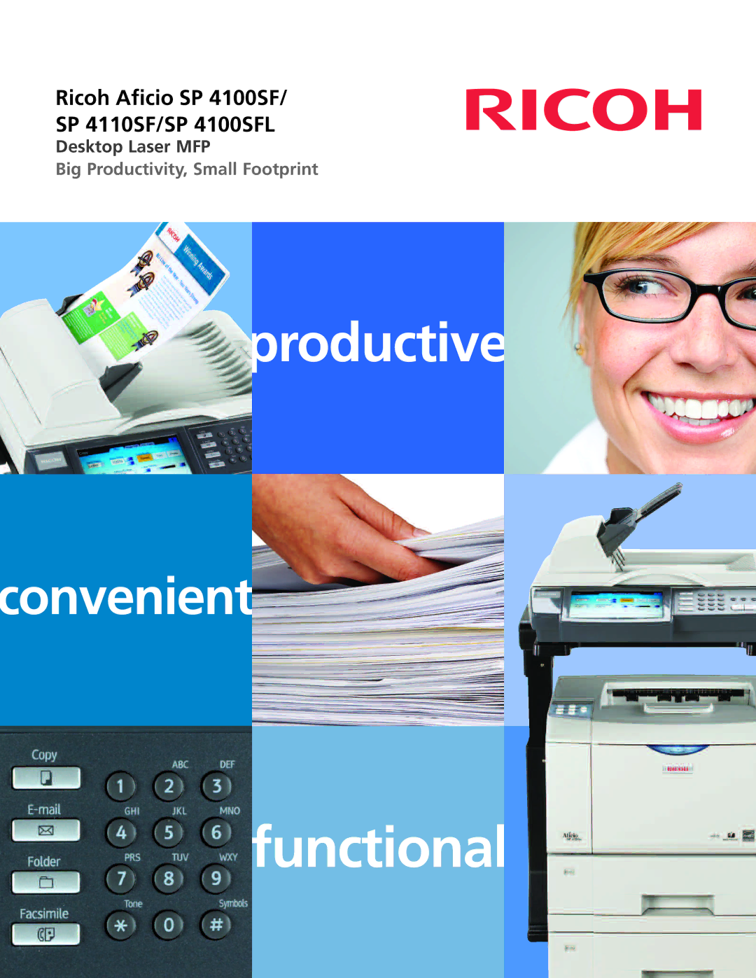 Ricoh SP 4100SFL, SP 4110SF manual Functional 