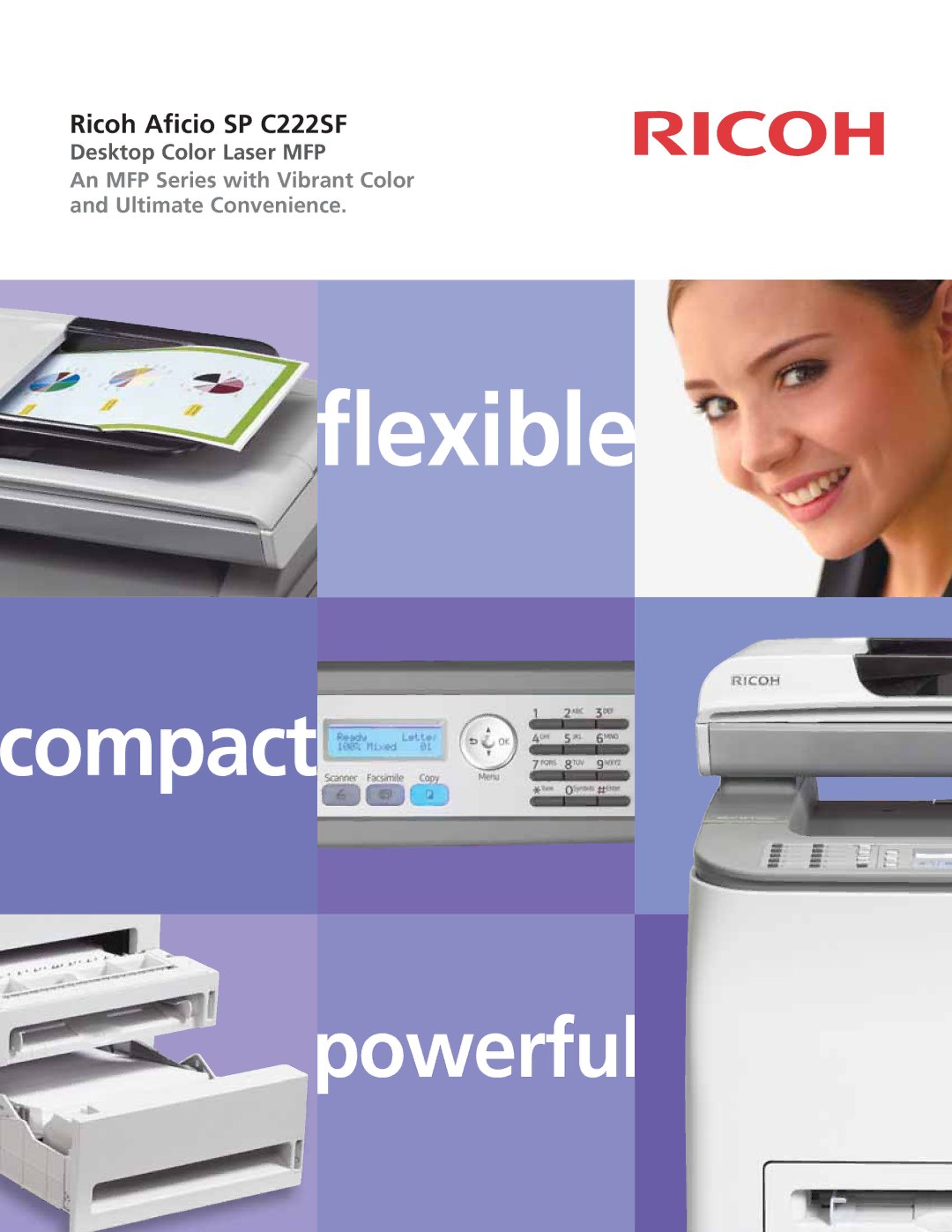 Ricoh SP C222SF manual Flexible 