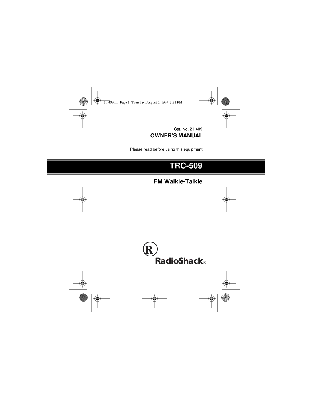 Ricoh TRC-509 owner manual 