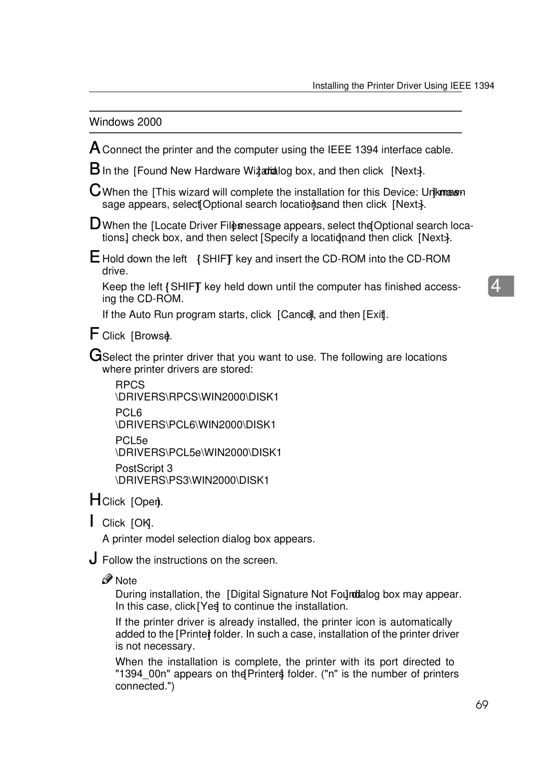 Ricoh Type B, AP2610, 400780 setup guide Click Browse, Click Open Click OK 