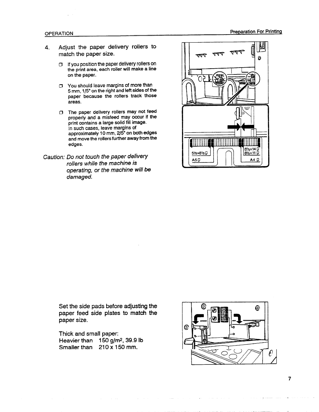 Ricoh VT1730 manual Lbc-&55iih, Adjust the paper delivery rollers to match the paper size 