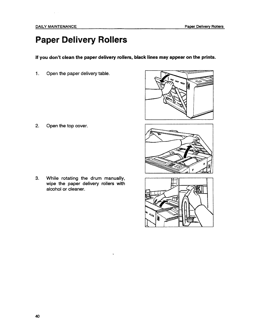 Ricoh VT1730 manual Paper Delivery Rollers 