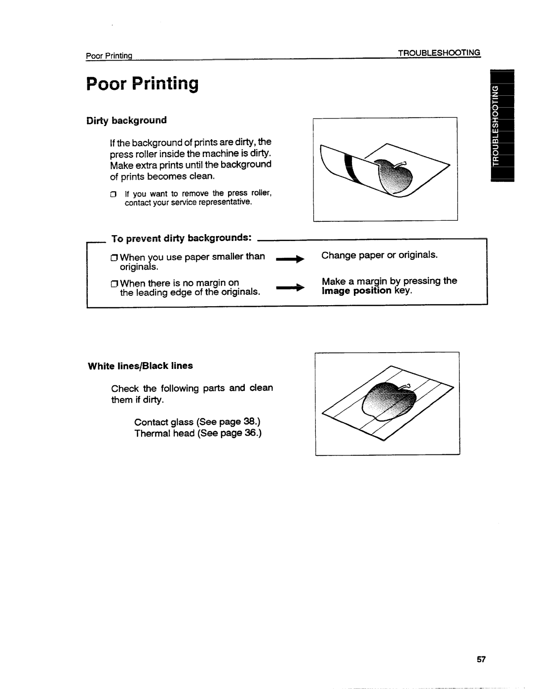 Ricoh VT1730 manual Poor Printing 