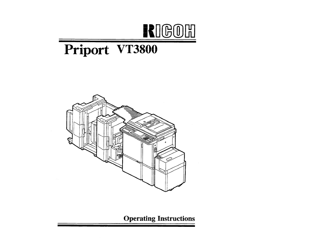 Ricoh VT3800 manual Mimi 
