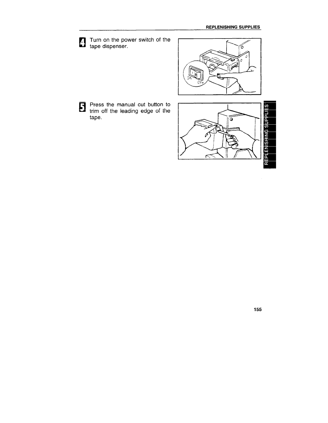 Ricoh VT3800 manual Tape dispenser 