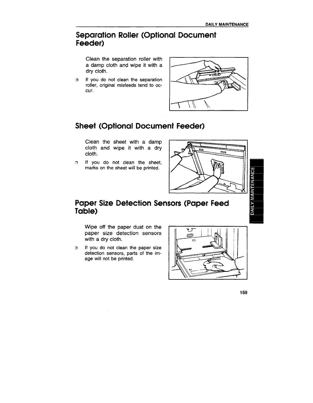 Ricoh VT3800 manual Separation Roller Optional Document Feeder, Sheet Optional Document Feeder 