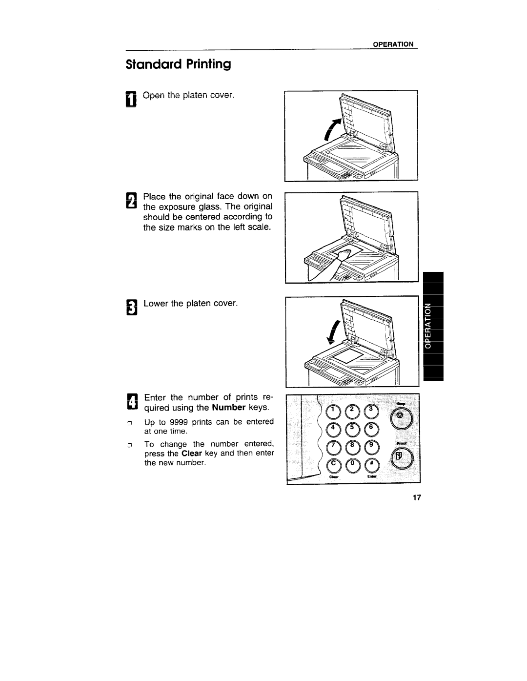 Ricoh VT3800 manual Standard Printing 