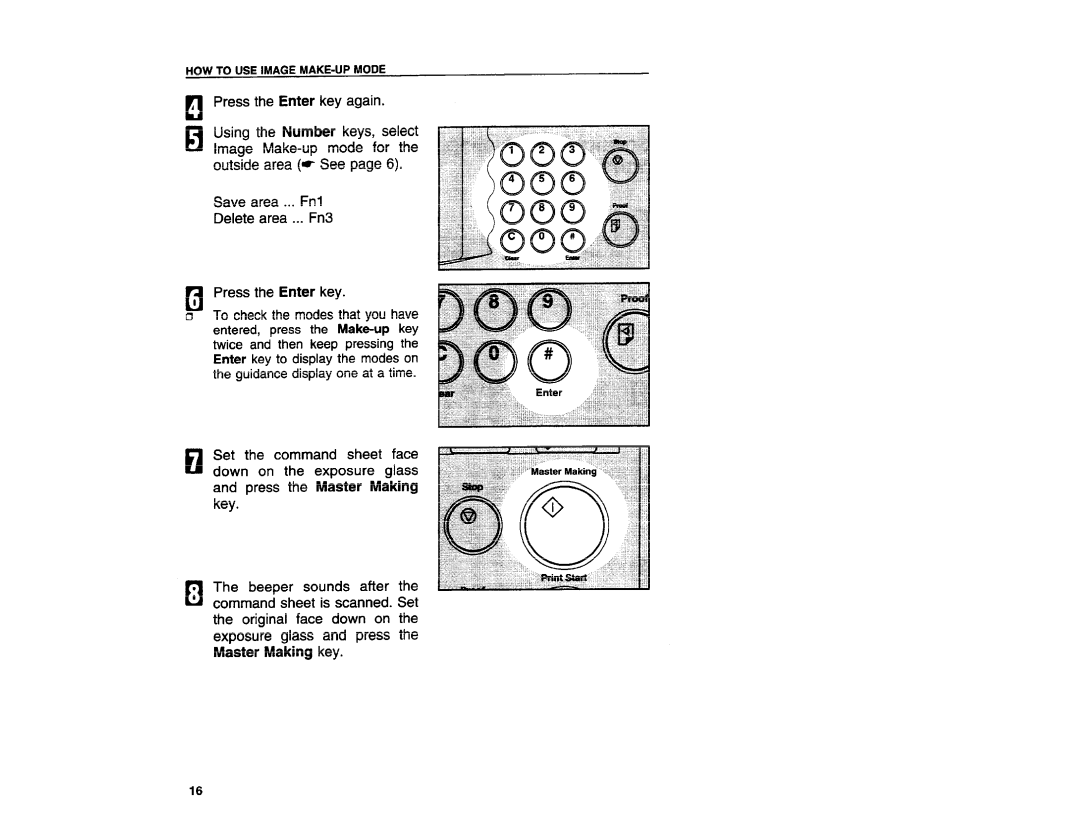 Ricoh VT3800 manual HOW to USE Image MAKE-UP Mode 