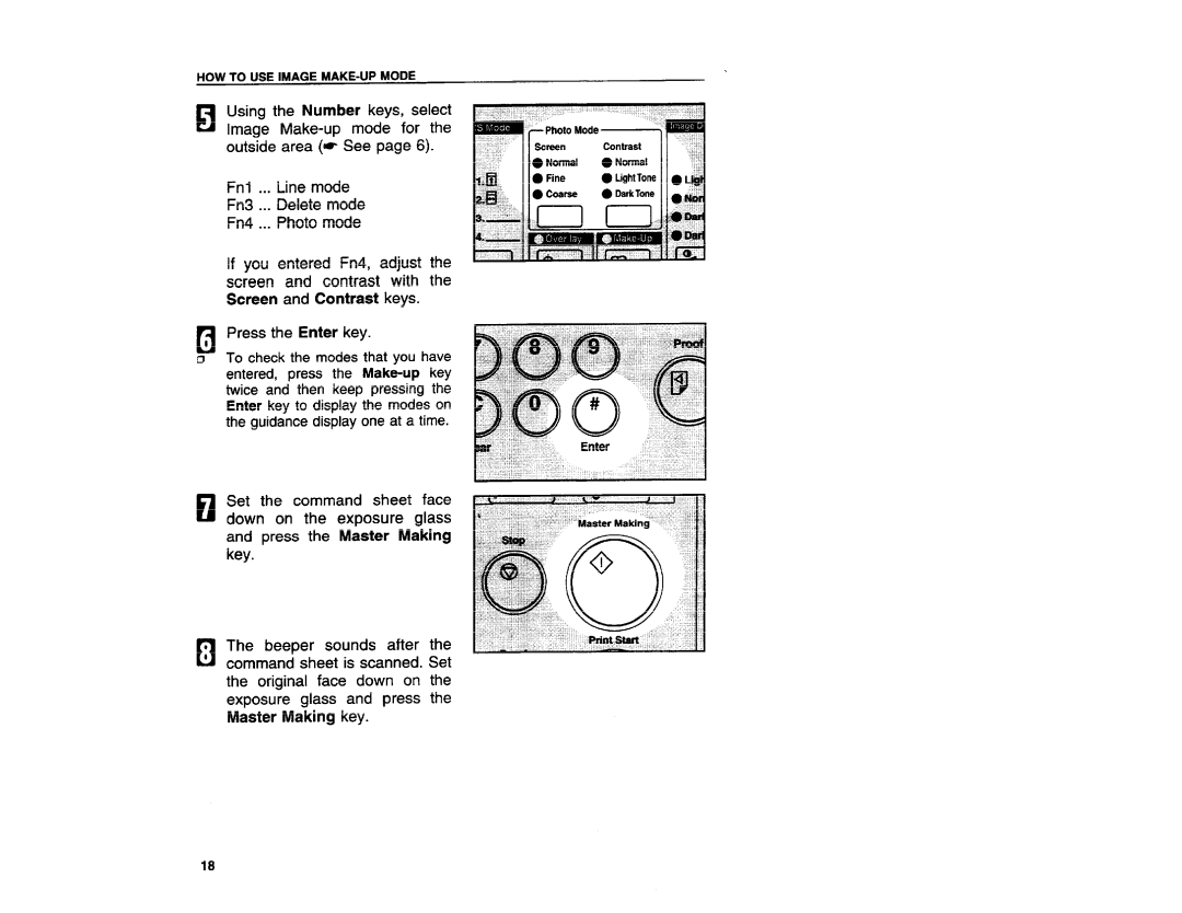 Ricoh VT3800 manual HOW to USE Image MAKE-UP Mode 