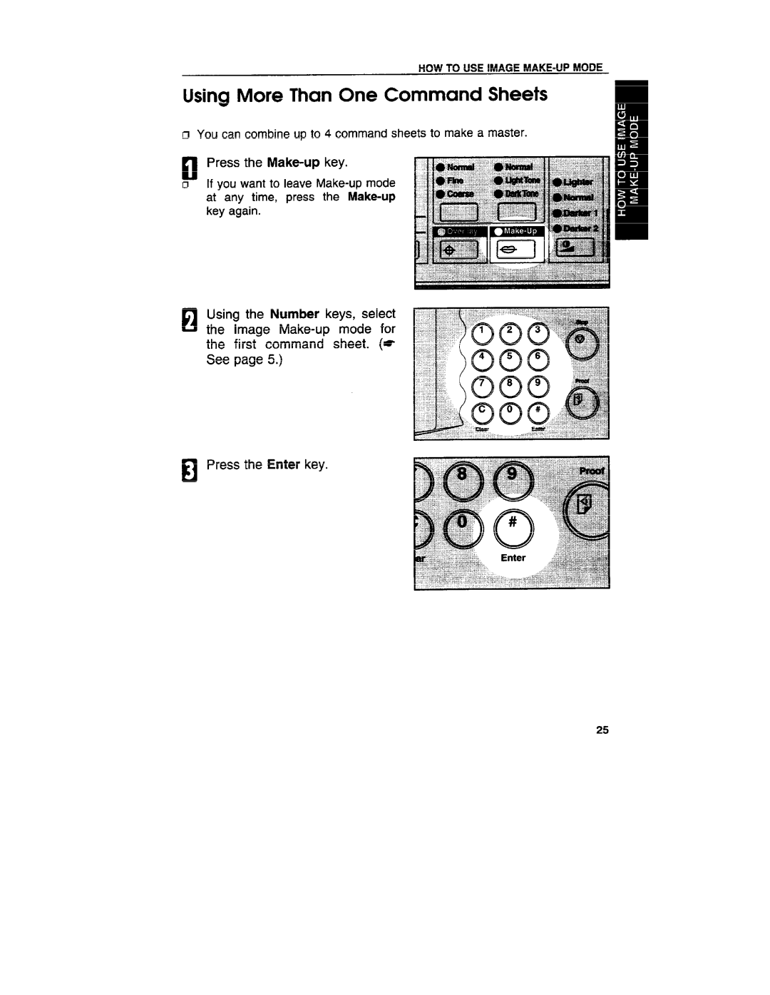 Ricoh VT3800 manual Using More Than One Command Sheets 