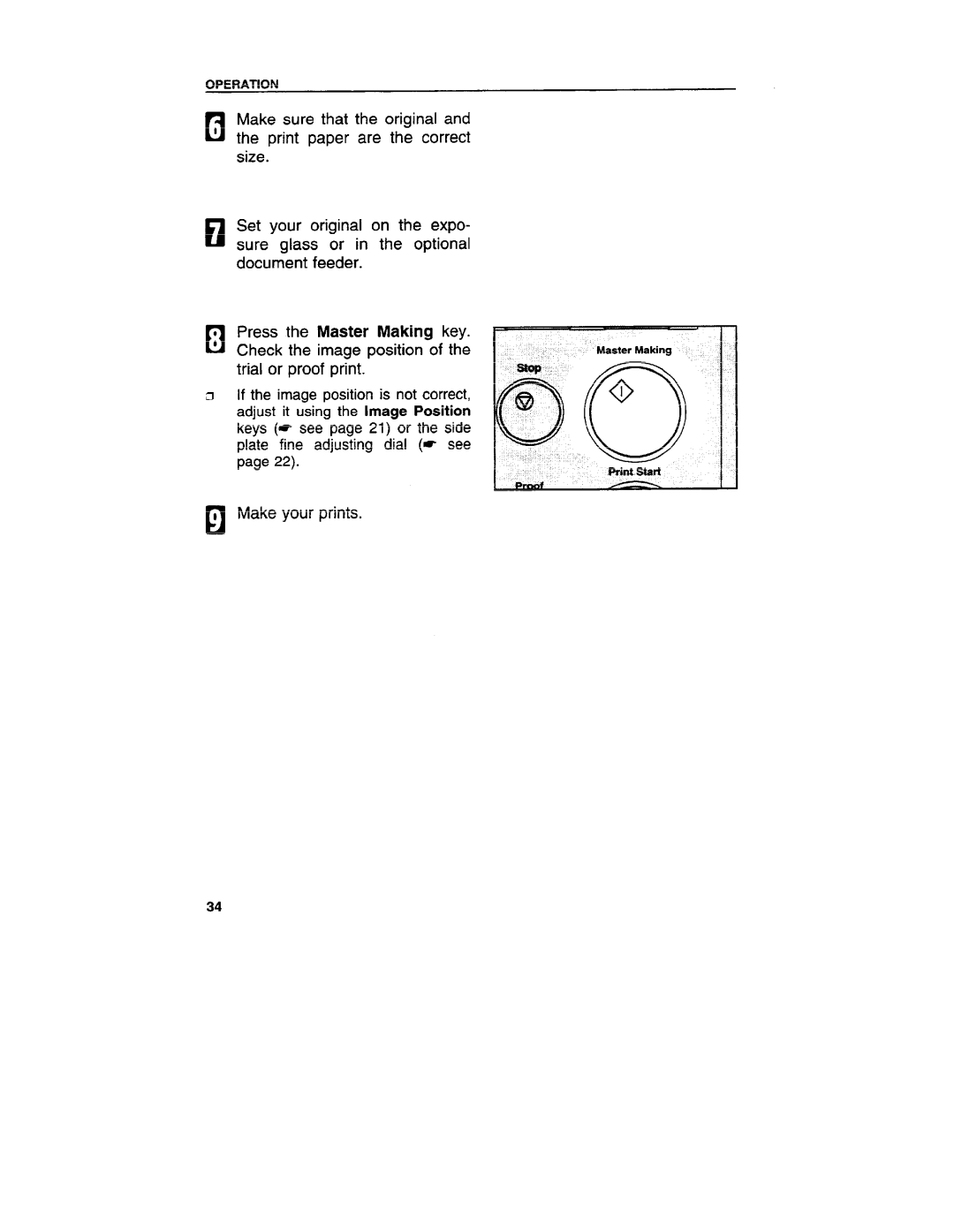 Ricoh VT3800 manual Operation 