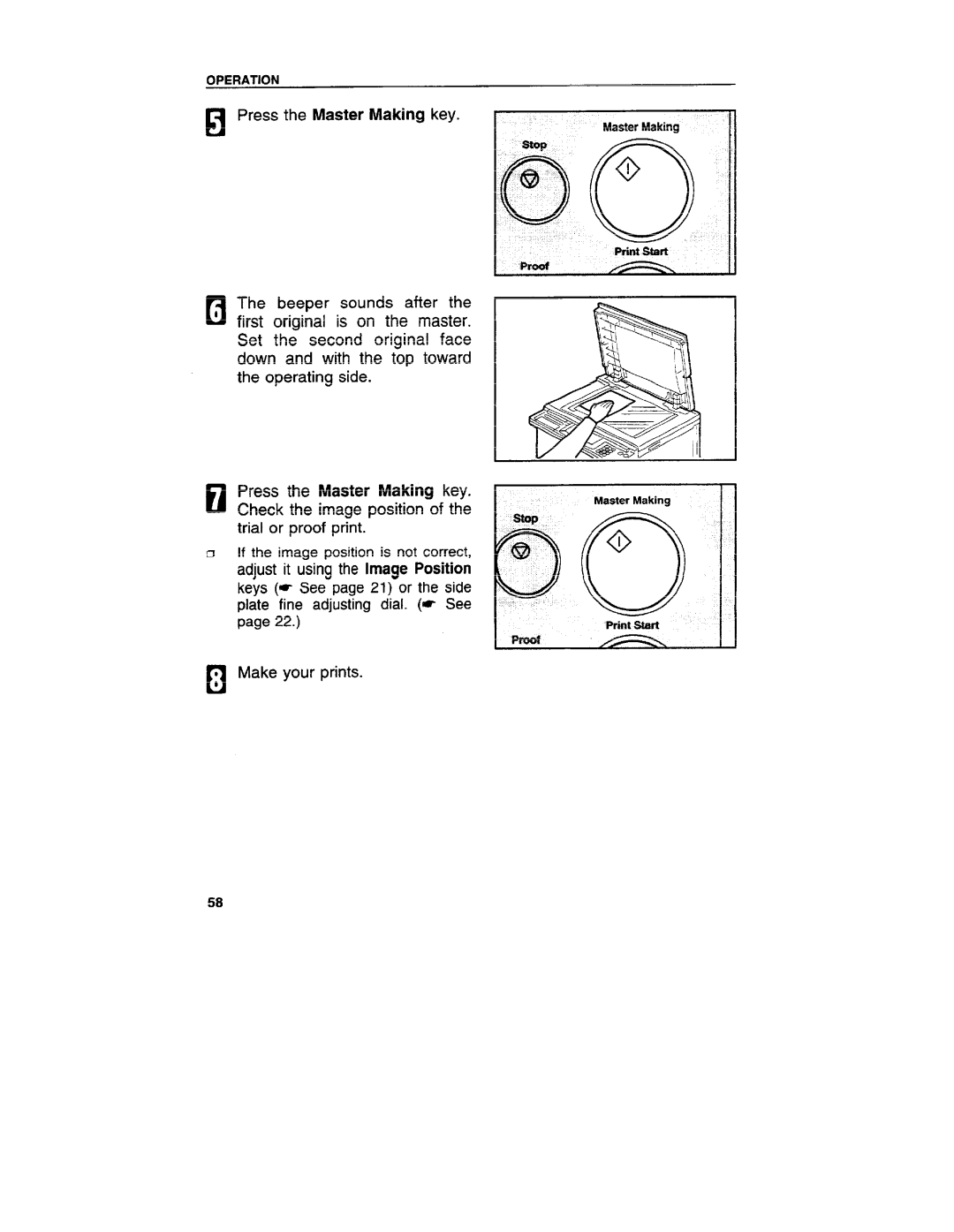 Ricoh VT3800 manual If the image position is not correct 