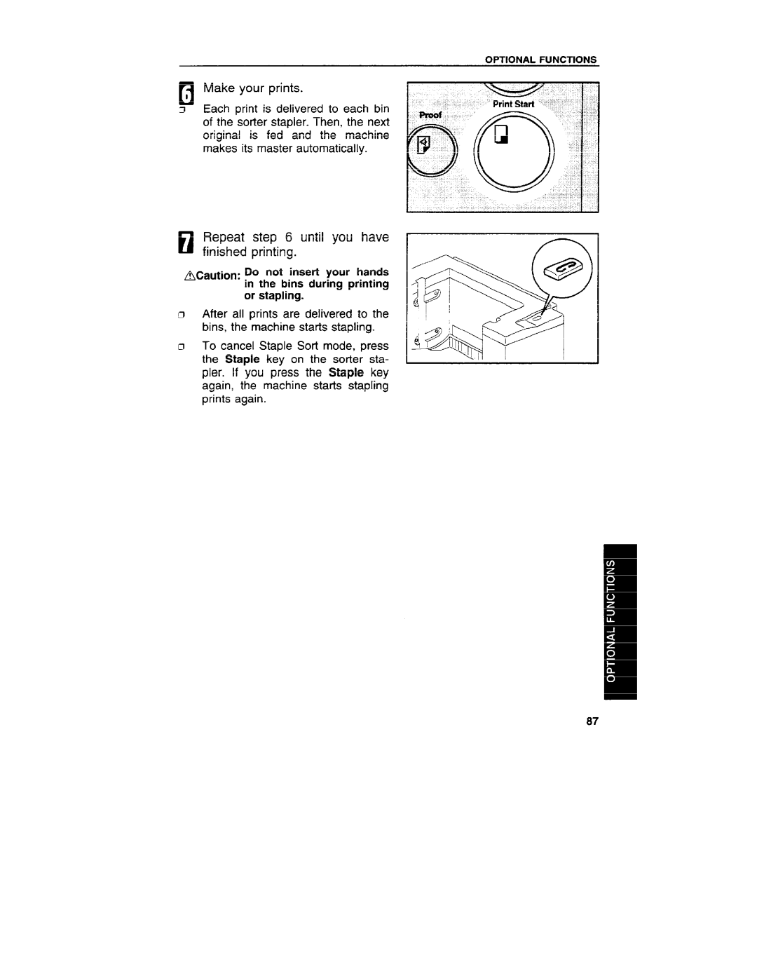 Ricoh VT3800 manual Optional Functions 