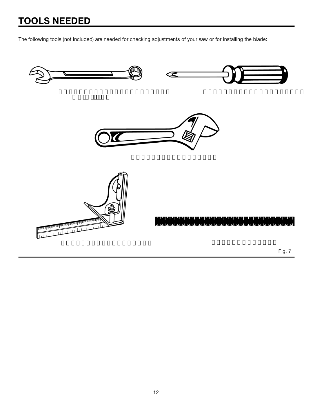 RIDGID BS14002 manual Tools Needed 