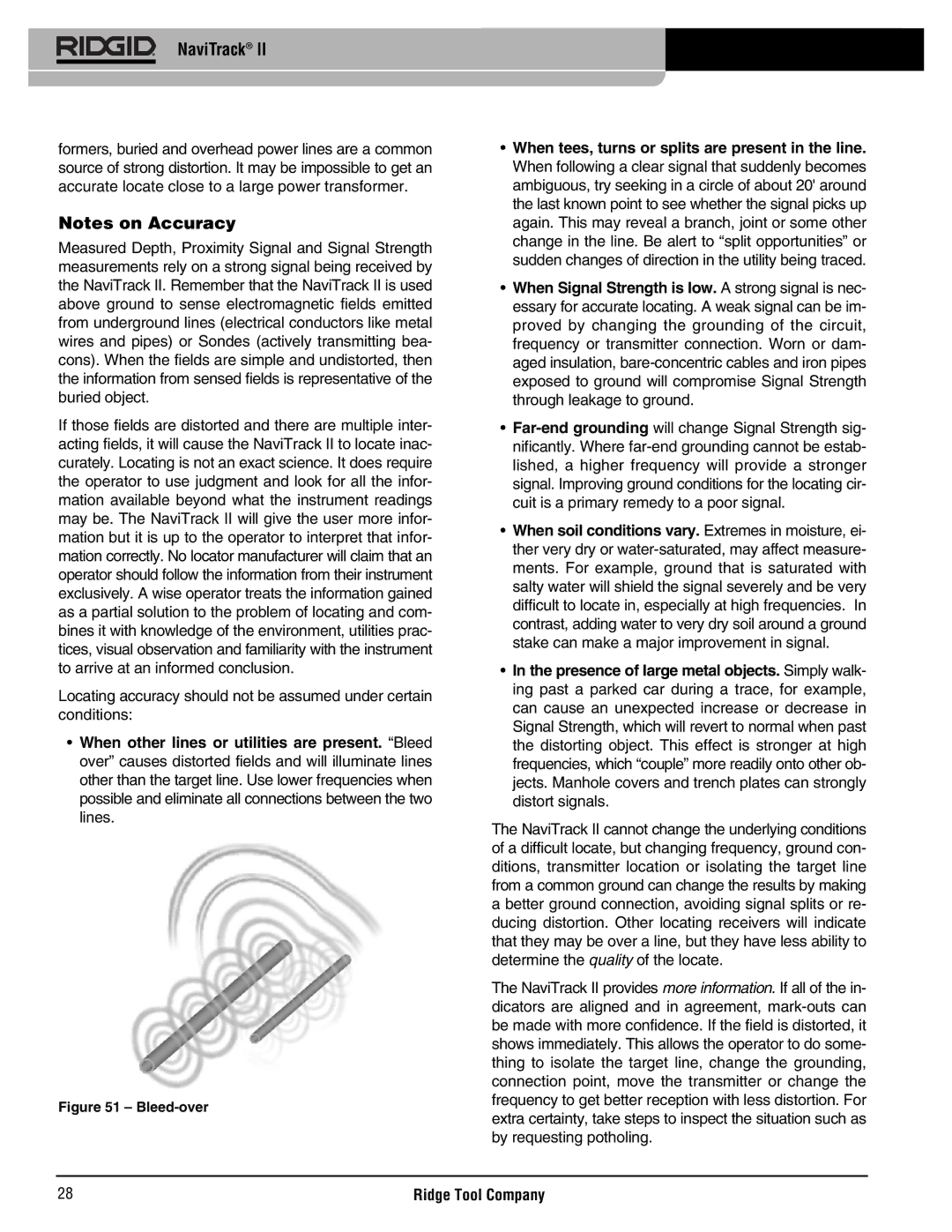 RIDGID Metal Detector manual NaviTrack 