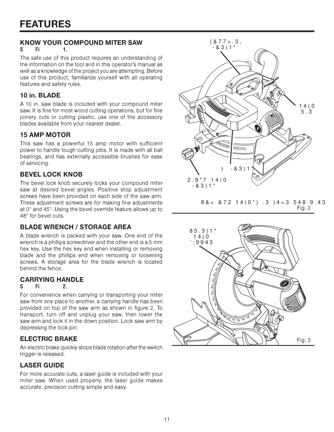 RIDGID MS1065LZA Know Your Compound Miter SAW, AMP Motor, Bevel Lock Knob, Blade Wrench / Storage Area, Carrying Handle 