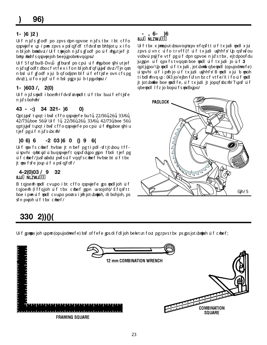 RIDGID MS1065LZA manual Tools Needed 