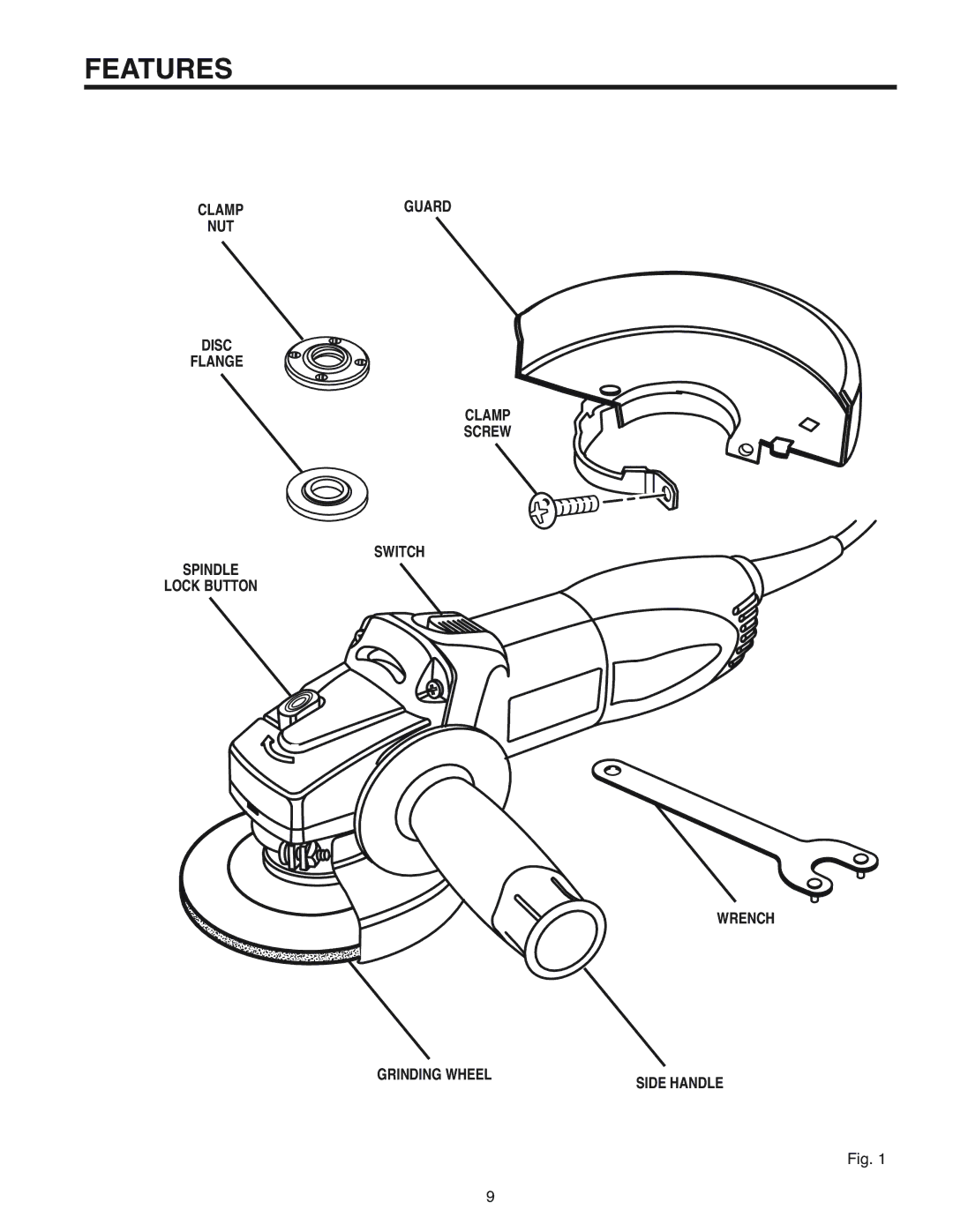 RIDGID R1000 manual Guard 