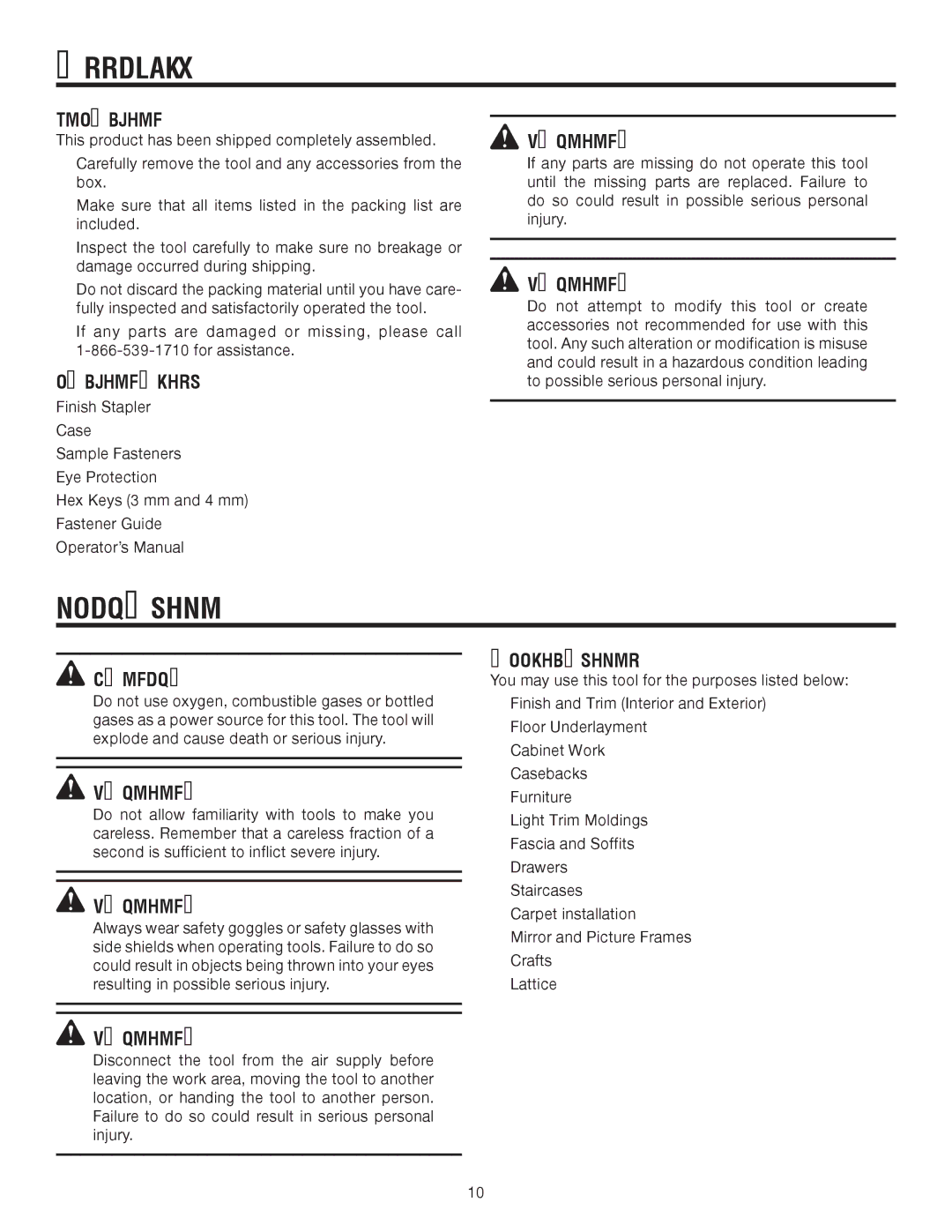 RIDGID R150FSA manual Assembly, Operation, Unpacking, Packing List, Applications 