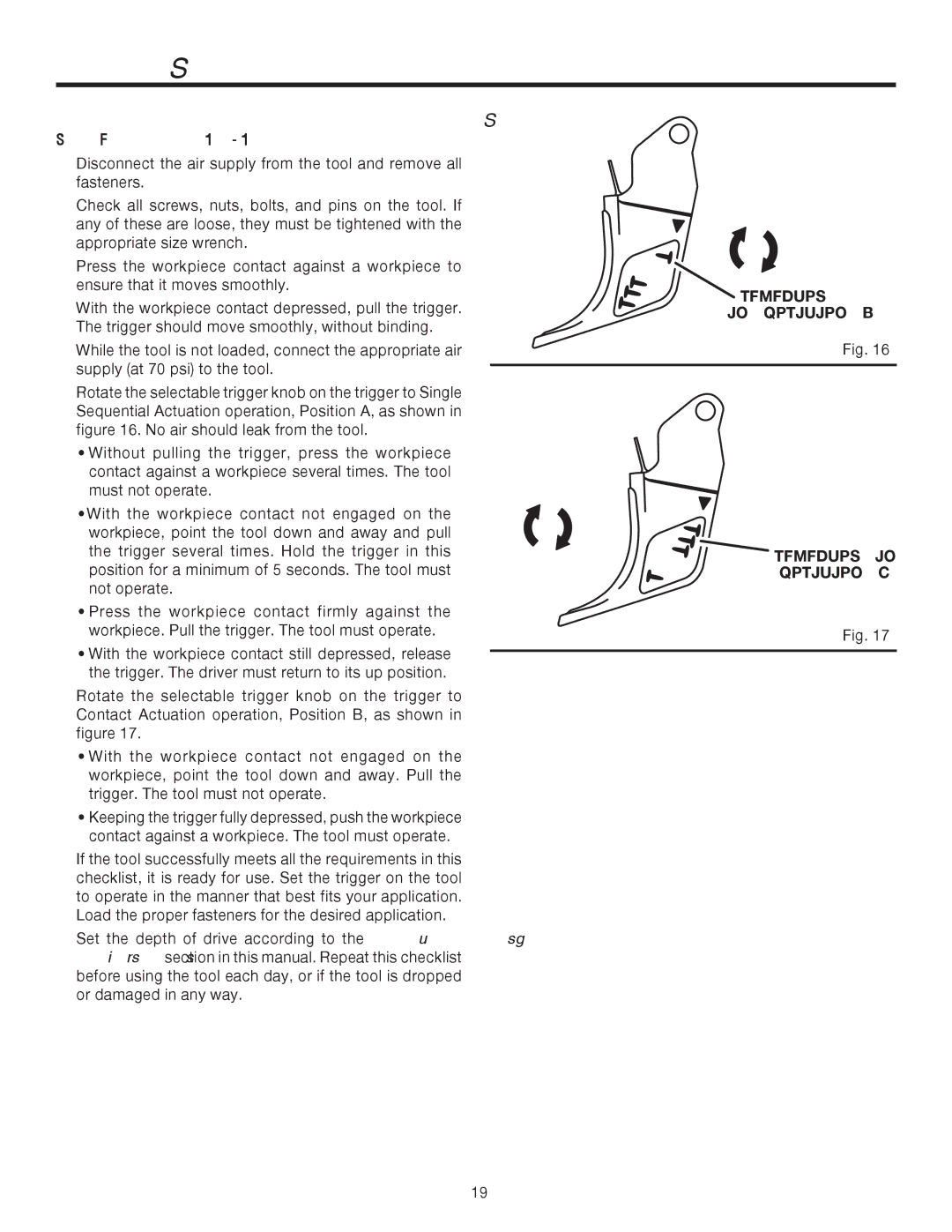 RIDGID R175RND manual Required Daily Checklist, See Figures 16 