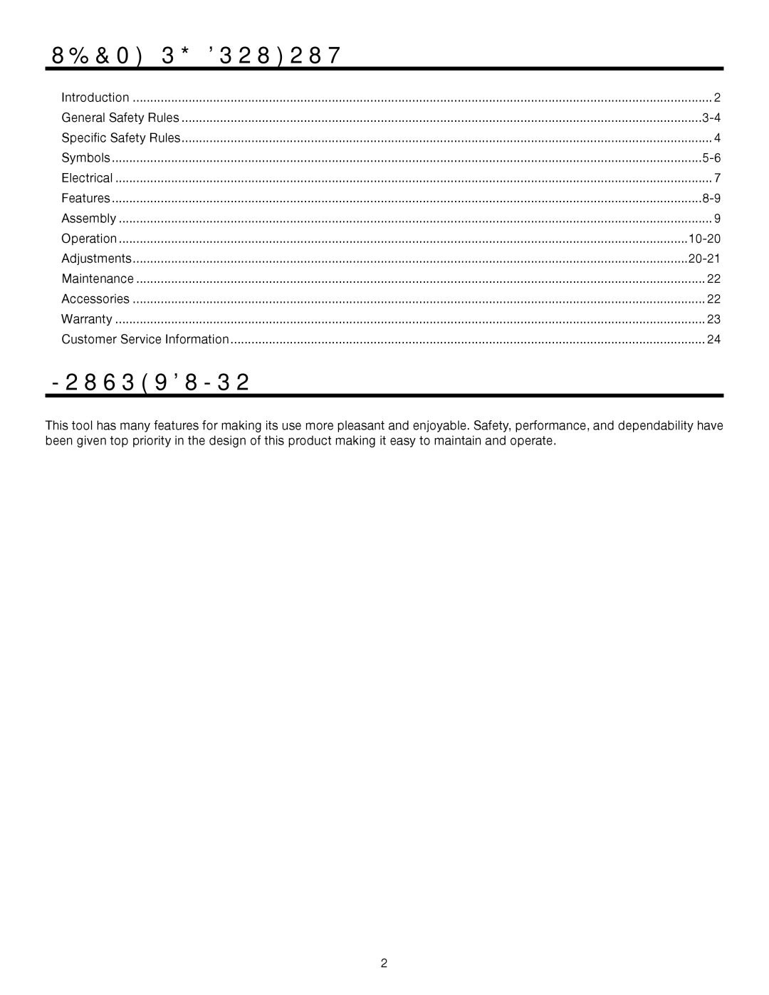 RIDGID R2900 manual Table of Contents, Introduction 