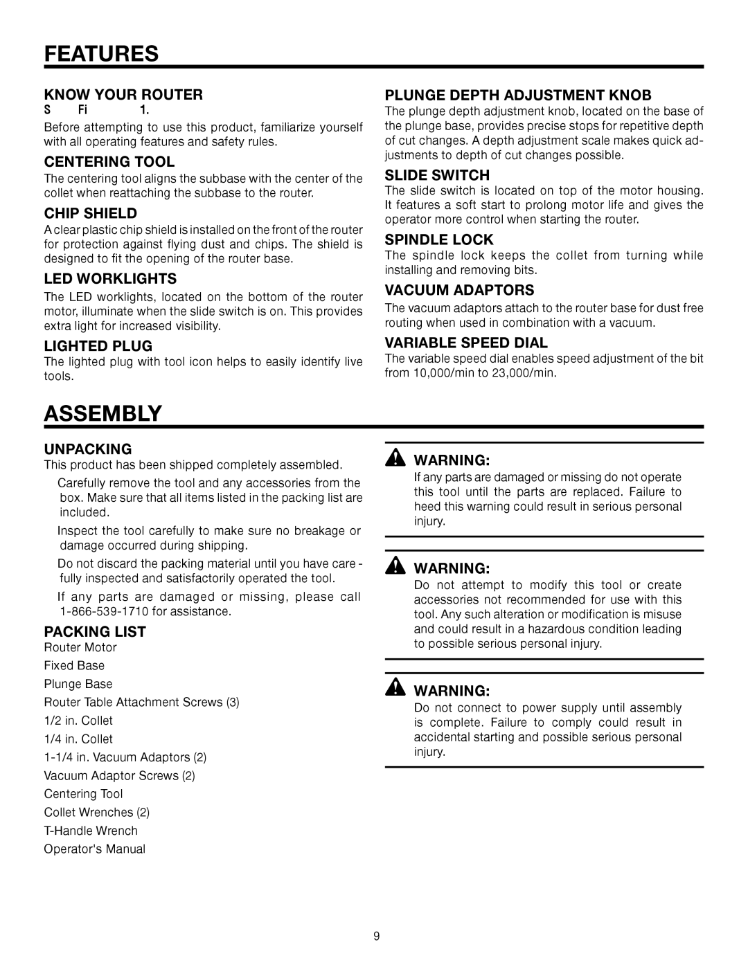 RIDGID R2900 manual Assembly 