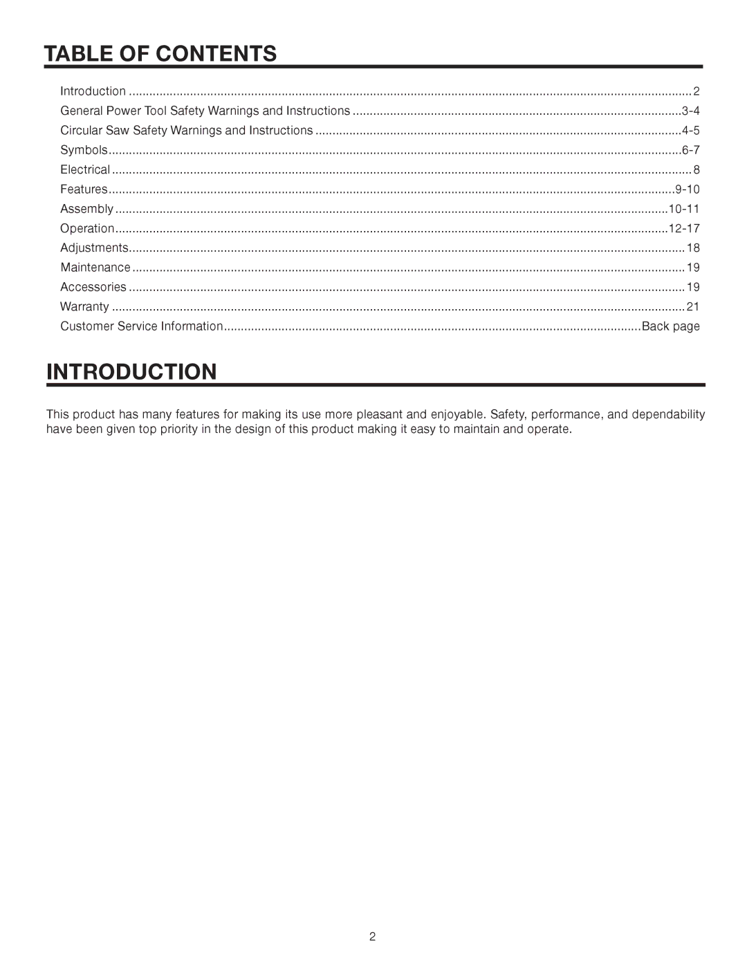 RIDGID R3202 manual Table of Contents, Introduction 