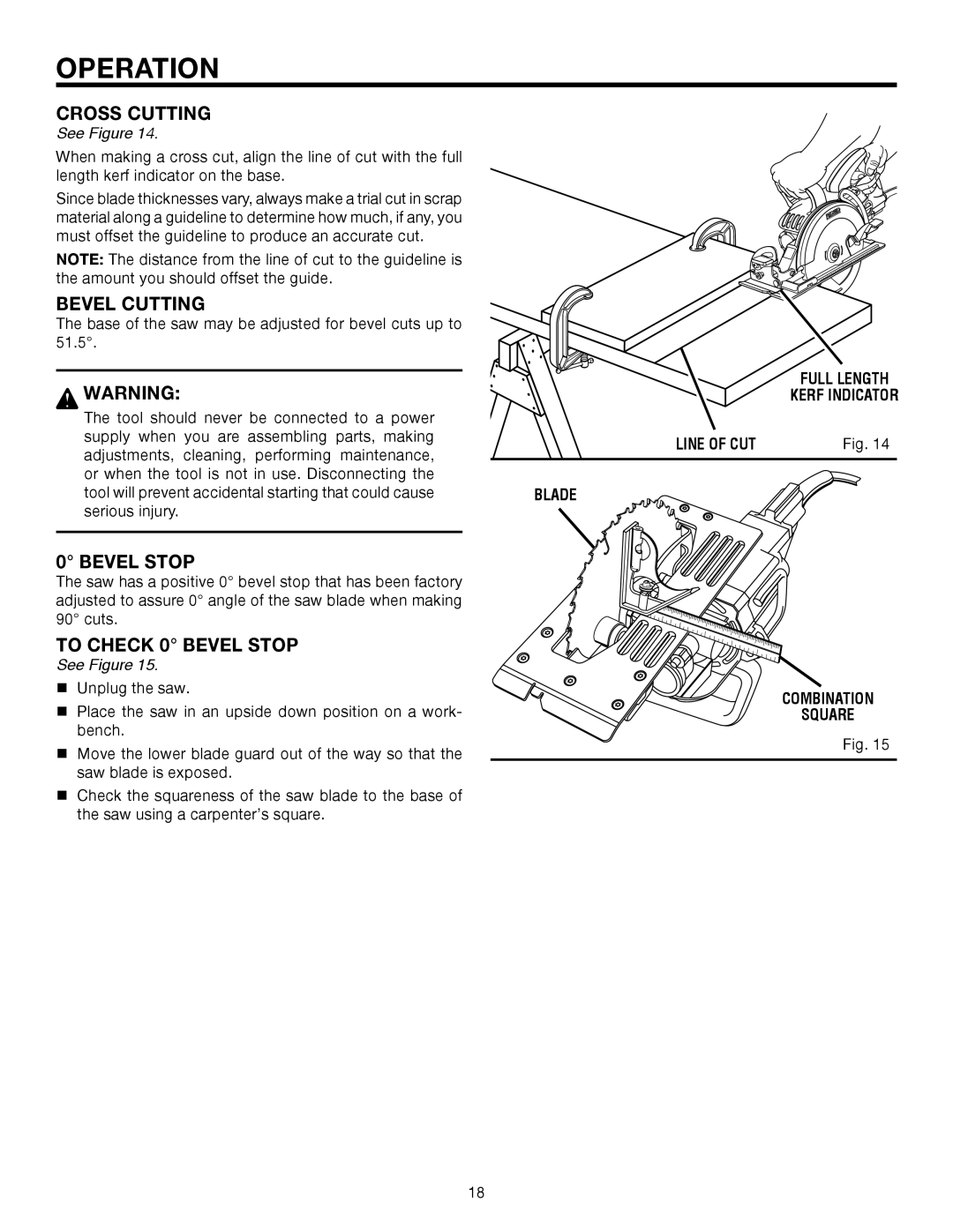 RIDGID R3210-1 manual Cross Cutting, Bevel Cutting, To Check 0 Bevel Stop 