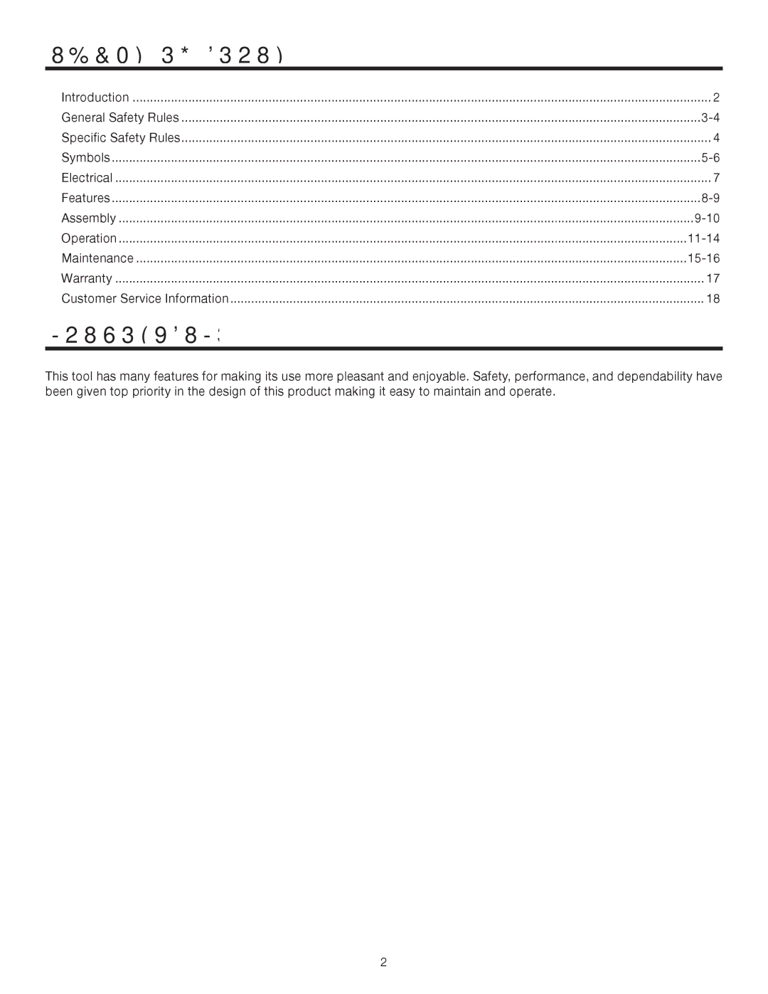 RIDGID R7130 manual Table of Contents, Introduction 