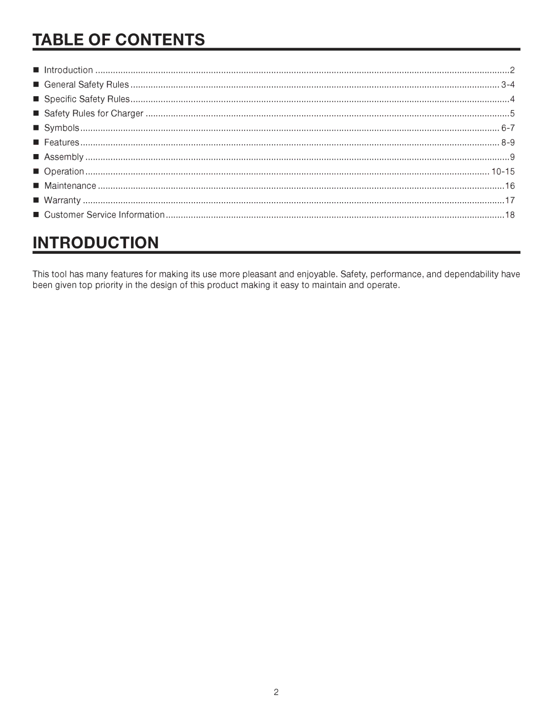 RIDGID R81030 manual Table of Contents, Introduction 