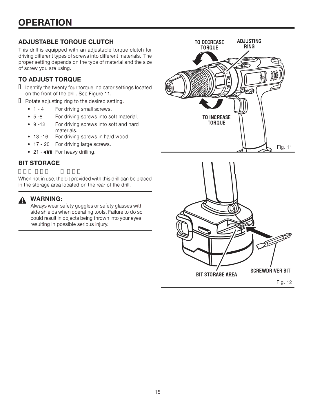 RIDGID R82015 manual Adjustable Torque Clutch, To Adjust Torque 