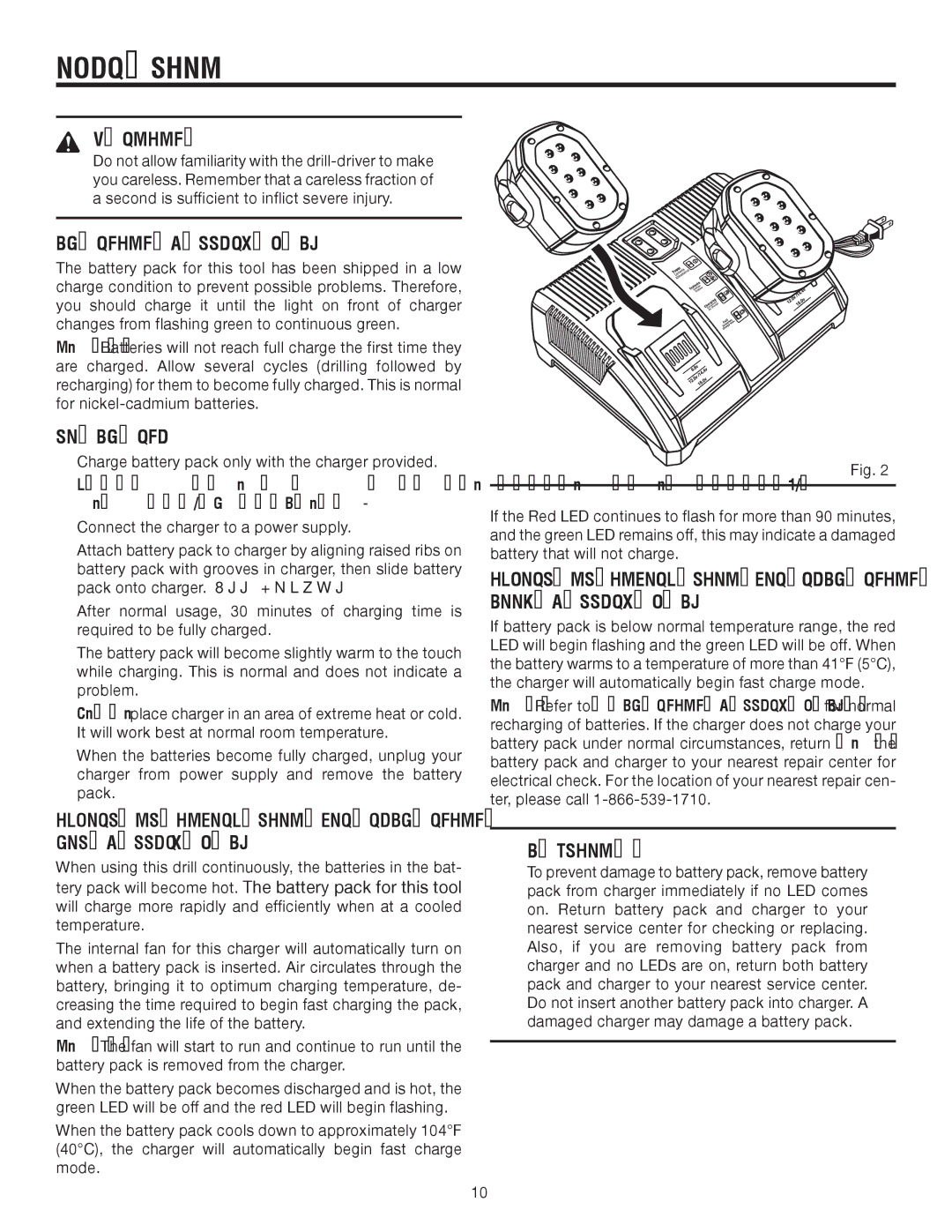 RIDGID R83015 manual Operation, Charging Battery Pack, To Charge, Important Information for Recharging HOT Battery Pack 