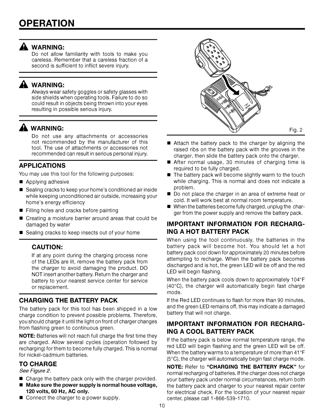 RIDGID R84040 manual Operation 