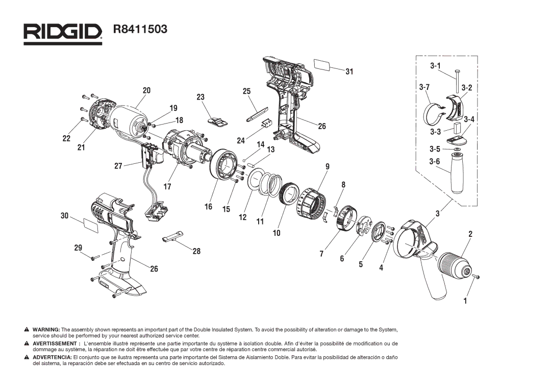 RIDGID R8411503 18V manual 