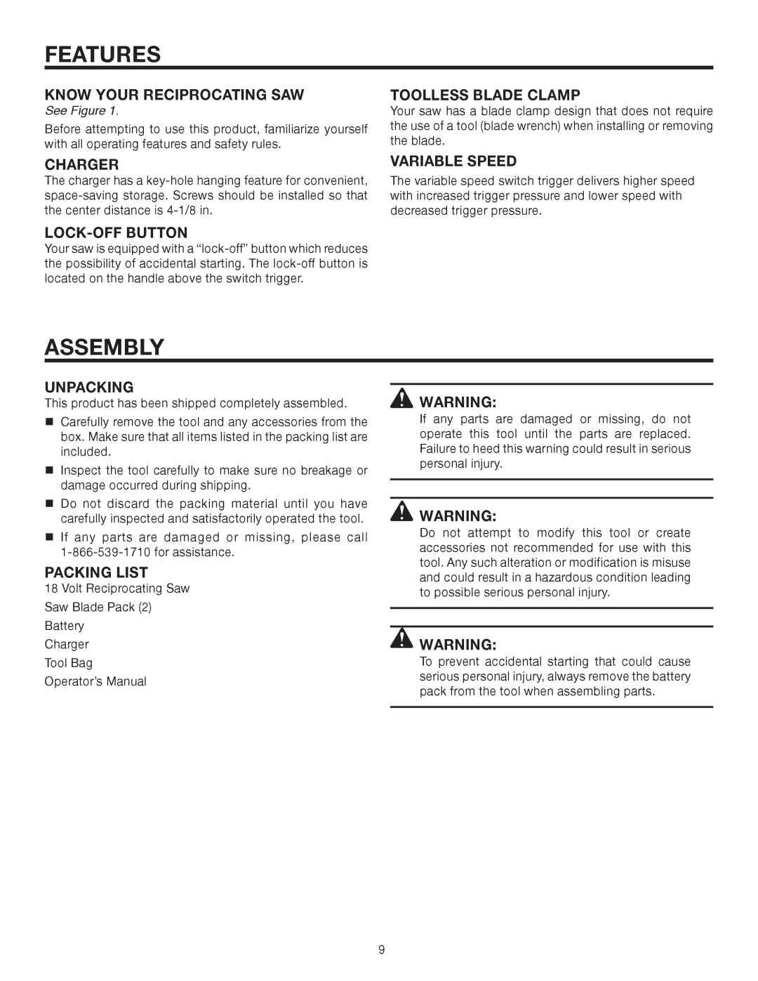 RIDGID R8442 manual Assembly 