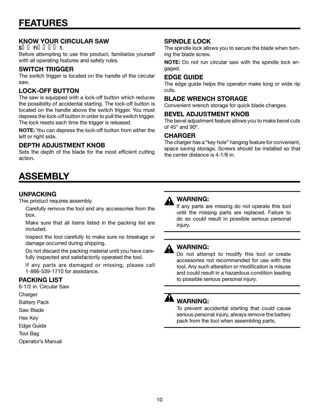 RIDGID R845 manual Assembly 