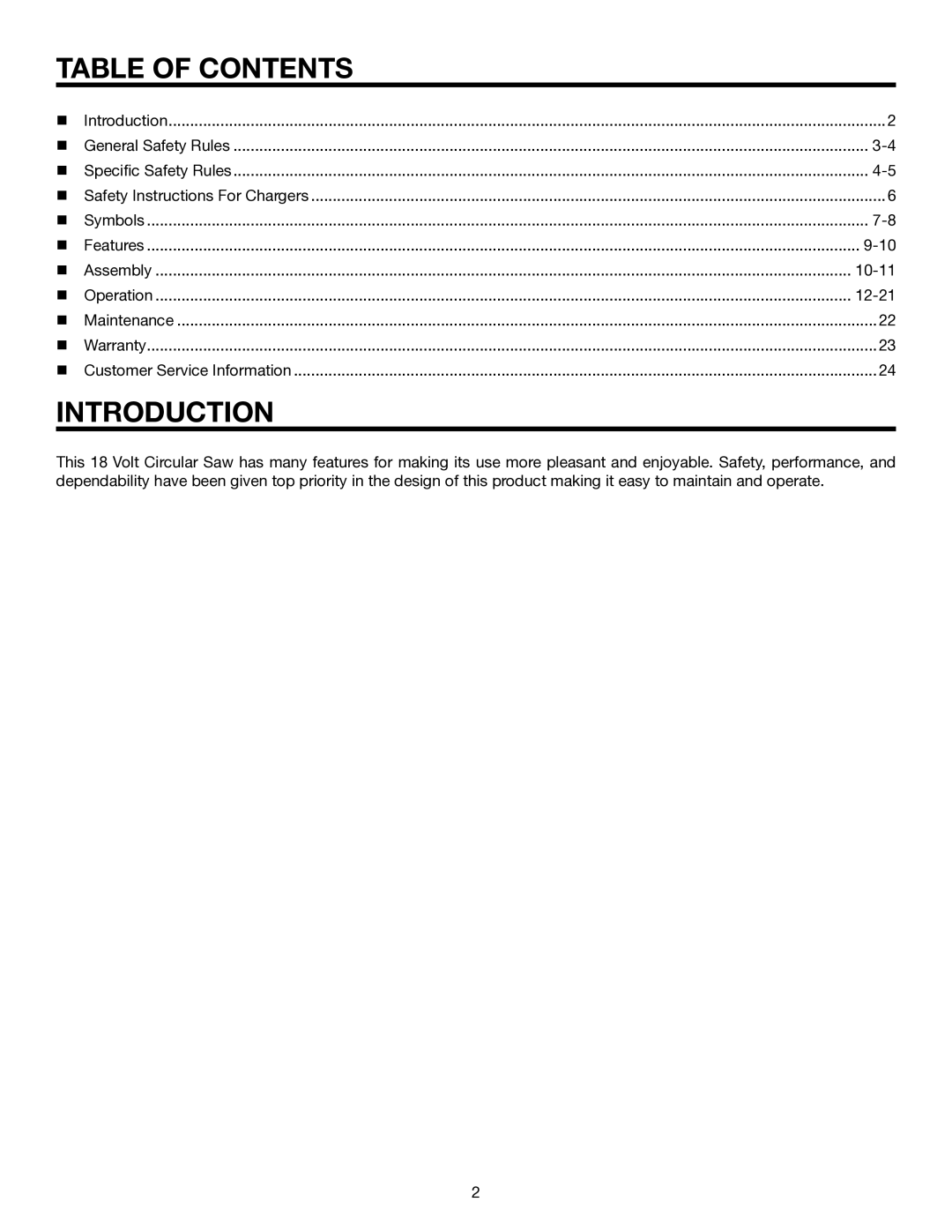 RIDGID R845 manual Table of Contents, Introduction 