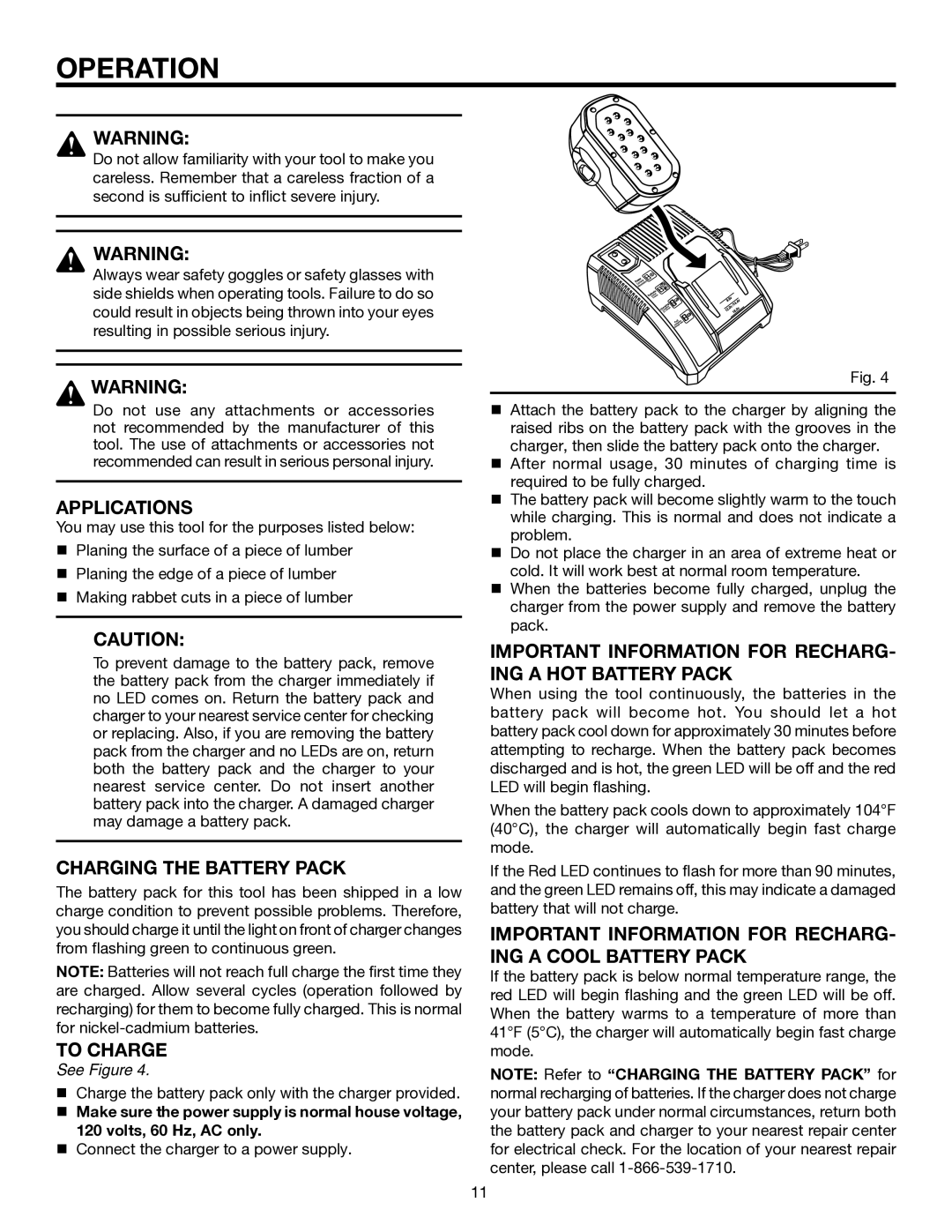 RIDGID R848 manual Operation 