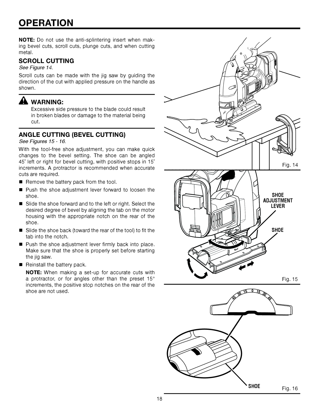 RIDGID R883 manual Scroll Cutting, Angle Cutting Bevel Cutting 