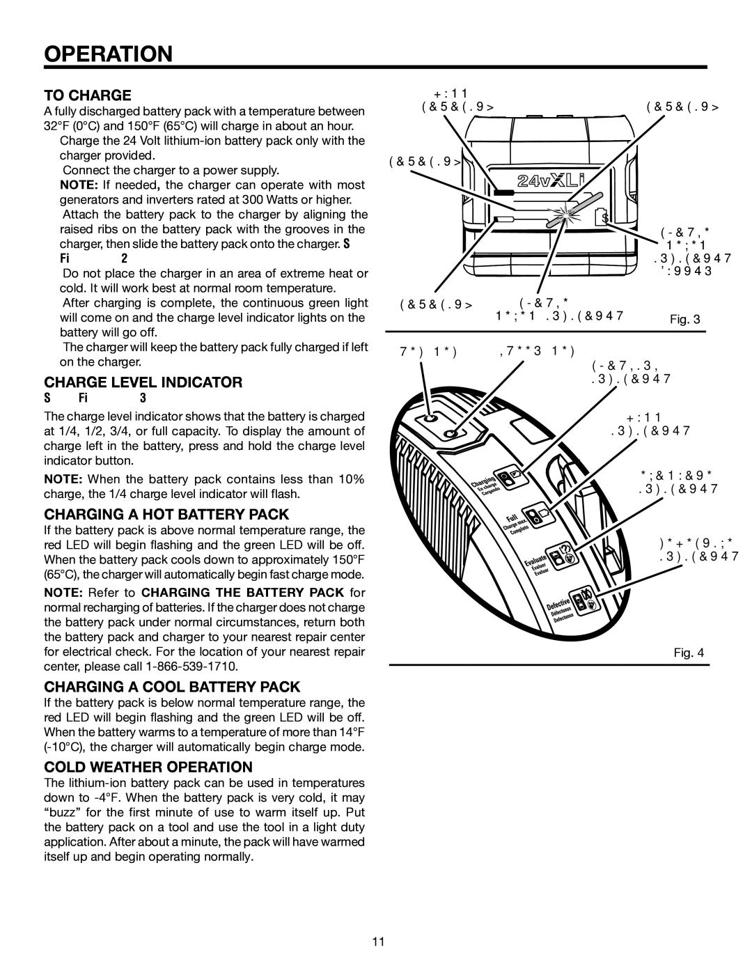 RIDGID R884 manual To Charge, Charge Level Indicator, Charging a HOT Battery Pack, Charging a Cool Battery Pack 