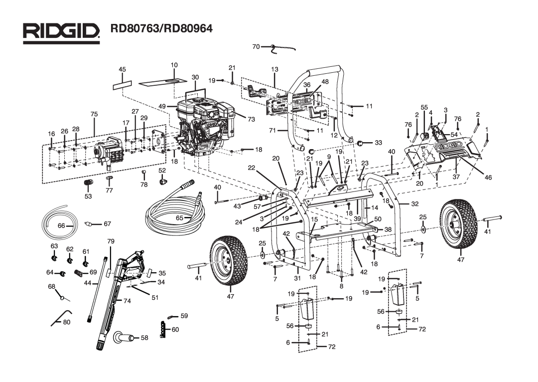 RIDGID manual RD80763/RD80964 