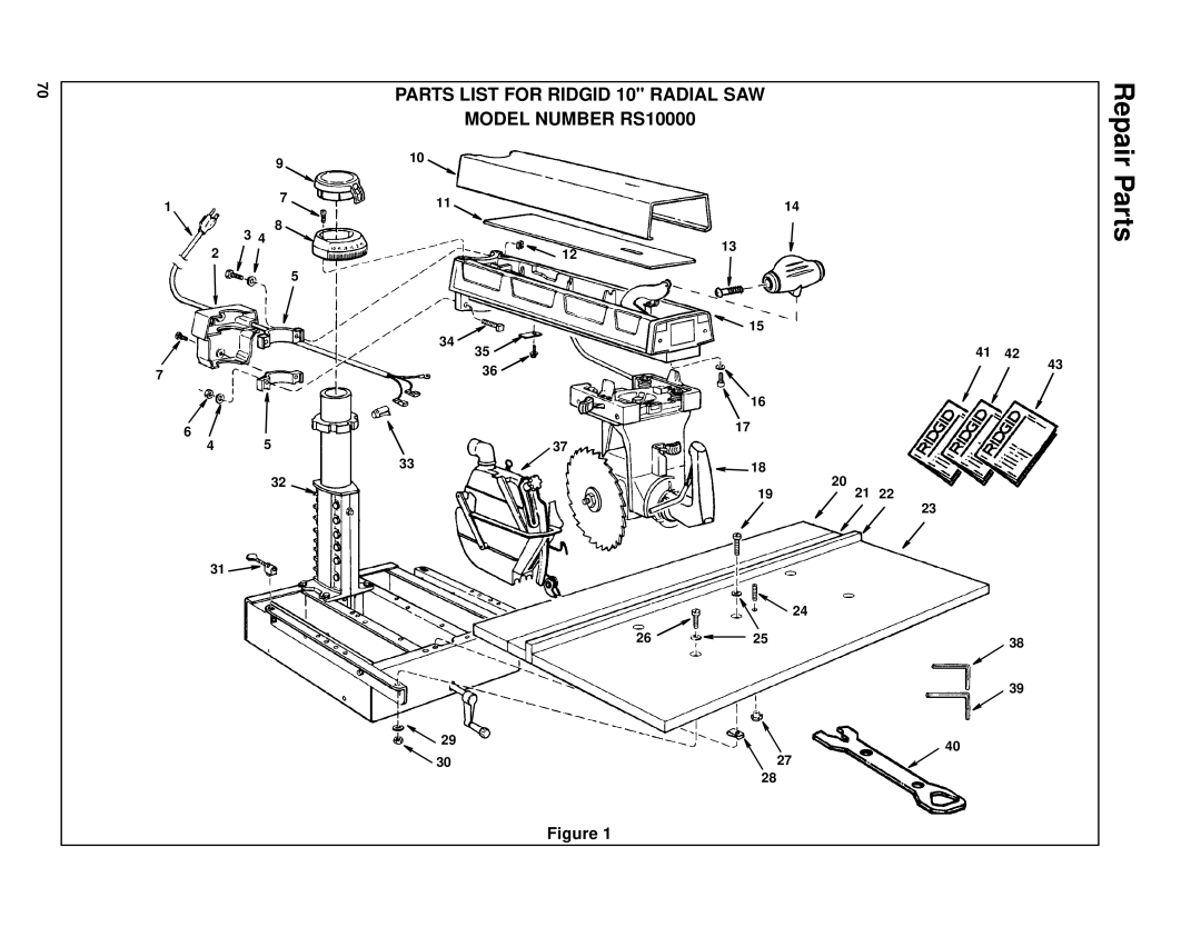 RIDGID SP6263 manual Repair 