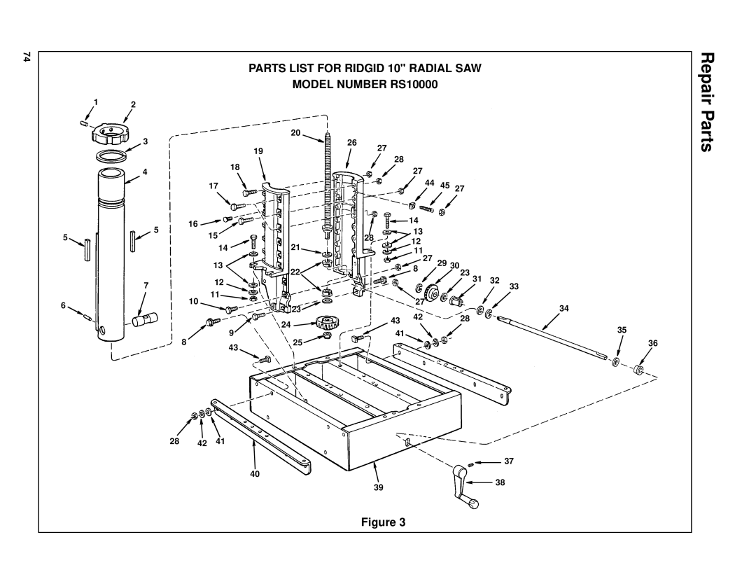 RIDGID SP6263 manual 44 45 