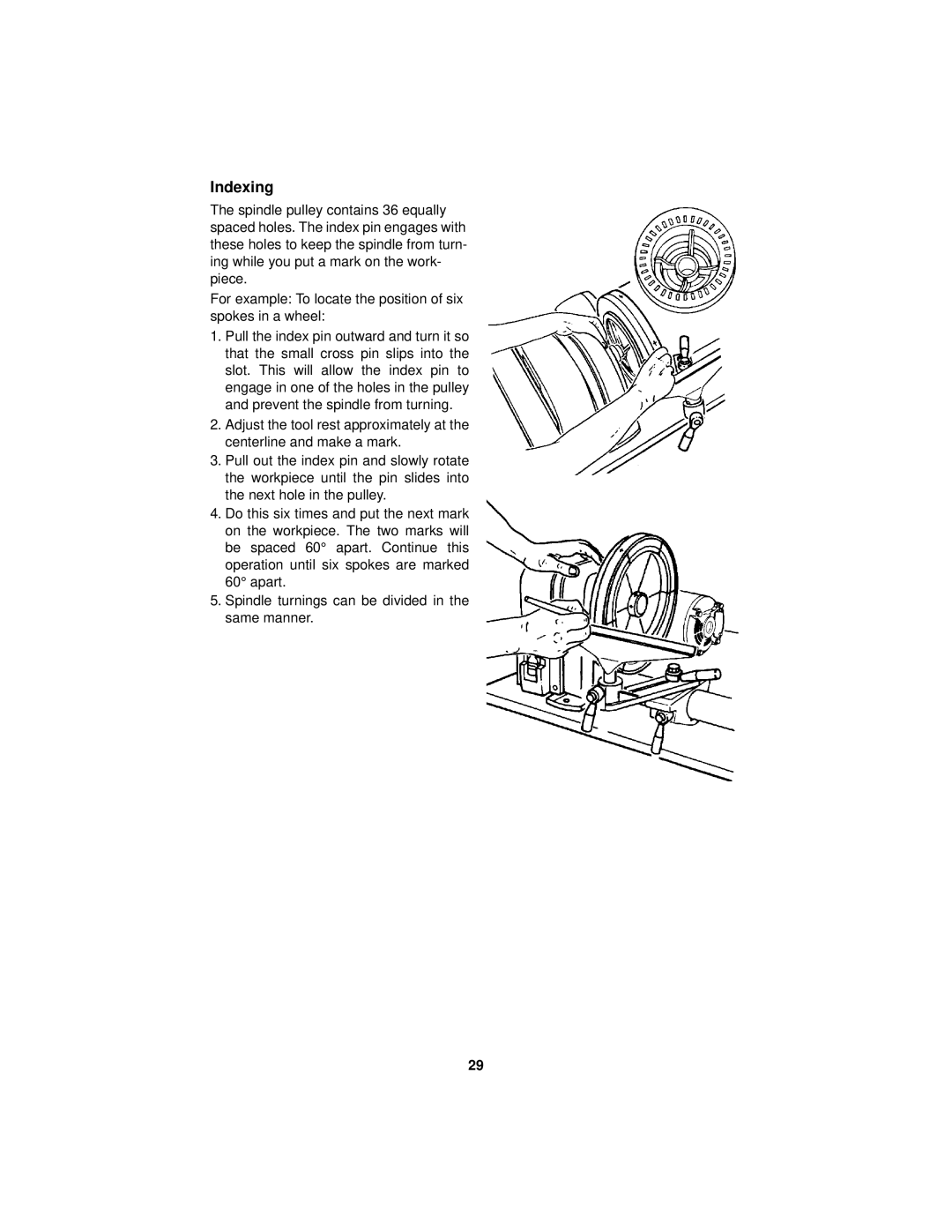 RIDGID WL1200LS1 manual Indexing 